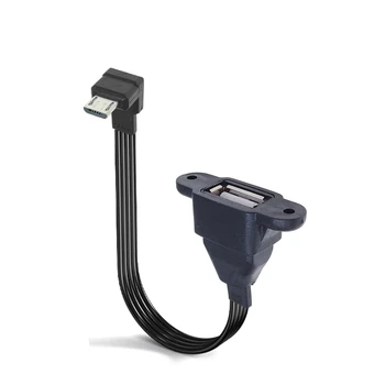 10 СМ Локоть 90 ° Micro USB Штекер к USB-разъему Кабель для передачи данных Правый Изгиб Телефона Android/Планшетного ПК OTG Кабель 20 см