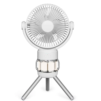 10000 мАч Портативный Вентилятор для Кемпинга USB Уличный Потолочный вентилятор для Кемпинга Светодиодный светильник для Штатива Настольный вентилятор A