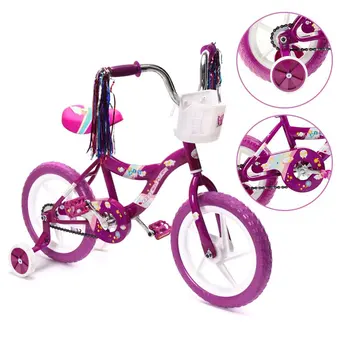 12-дюймовый велосипед для детей 2-4 лет, шины EVA и тренировочные колеса, отлично подходит для начинающих, амортизирует сильные нагрузки-Beari