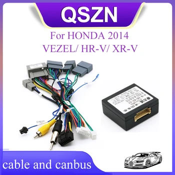 Android Canbus box HD-RZ-01 Адаптер Для HONDA 2014 VEZEL/HR-V/XR-V Жгут Проводов Кабельного автомобильного Радиоприемника