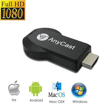 Anycast M4 M9 PLUS 1080P Беспроводной HD Портативный Медиаплеер Streamer Wifi Дисплей Ключ для Проектора Смартфонов Планшетов