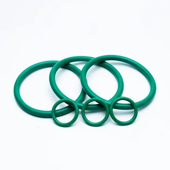 CS 2,4 мм Фторкаучуковое Зеленое Уплотнительное кольцо OD 8-60 мм FKM Уплотнительное кольцо ID прокладки 3,2-55,2 мм Устойчивость к высоким температурам и маслу