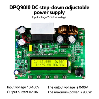 DC-DC CNC CV CC Понижающий модуль 60V 90V 10A 12A Регулируемый Источник Питания Понижающий Преобразователь LCD1602 Цифровой дисплей DPQ6012 DPQ9010