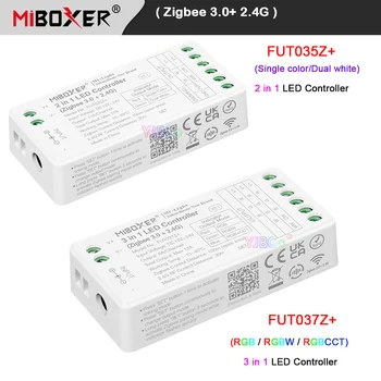 Miboxer Zigbee 3,0 Одноцветный/Двойной белый RGB/RGBW/RGBCCT Контроллер светодиодной ленты 2,4 G Tuya app 2/3 в 1 Диммер световой ленты 12V 24V