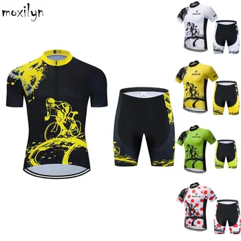Moxilyn 2020 Pro Team Велоспорт Джерси Комплект Мужской одежды для горных велосипедов Летняя MTB Велосипедная одежда Одежда для велоспорта С защитой от ультрафиолета