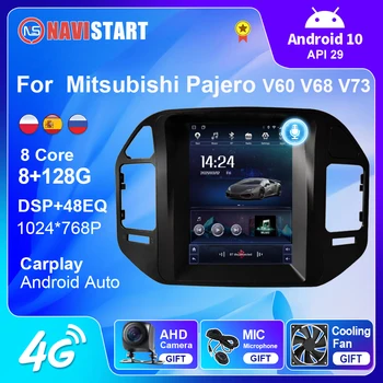 NAVISTART для Mitsubishi Pajero V60 V68 V73 1999-2006 9,7 Дюймовый Автомобильный Радиоприемник Tesla Экран Автомобильный Радиоприемник Стерео Навигация GPS Мультимедиа