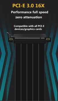 PCIe 3.0 16X Удлинитель Шнура 90 Градусов 180 Градусов PCI-E Express от 16X до 16X Riser Card Гибкий Ленточный Удлинитель