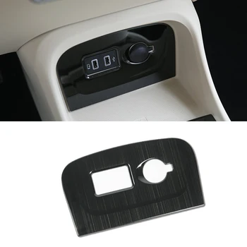 Автомобильная Черная отделка из нержавеющей Стали, USB-крышка для стакана воды, Аксессуары Для GWM ORA Good Cat 2021 2022 2020