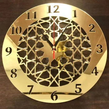 Акриловые зеркальные настенные часы Декоративный креативный дизайн Настенные часы Наклейка Часы Настенный домашний декор Гостиная Reloj De Pared Подарок