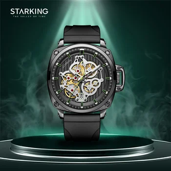 Брендовые часы Star Emperor, мужские креативные модные часы со светящимся механическим циферблатом, хронограф, мужские часы для отдыха