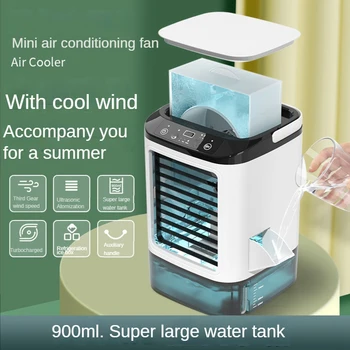 Вентилятор для распыления холодной воды Домашний Мини USB Настольный холодильник Небольшой вентилятор для кондиционирования Воздуха Портативный Вентилятор для распыления влажной воды Холодный вентилятор