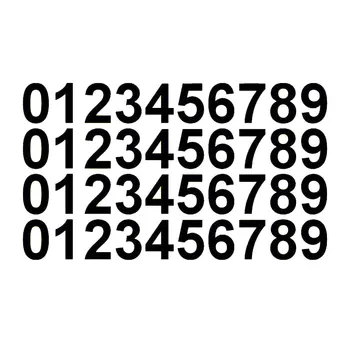 Виниловые наклейки с цифрами 0-9 - Набор из 40