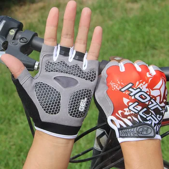 Гелевые велосипедные перчатки, Велосипедные спортивные перчатки, Велосипедные перчатки на половину пальца, Ударопрочный зимний Велосипедный трикотаж