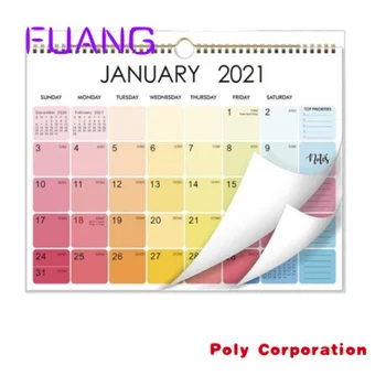 Двусторонний ламинированный планировщик на 2023 год, адвент-календарь, настенный календарь на заказ, Календарь на 365 дней