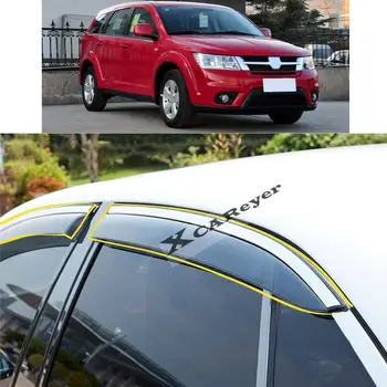 Для FIAT Freemont 2013 2014 2015, наклейка для укладки кузова автомобиля, Пластиковое оконное стекло, Ветровой козырек, защита от дождя/солнца, вентиляционные детали