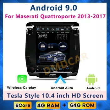 Для Maserati Quattroporte M156 2013-2020 Tesla стиль Android 9,0 Автомобильный Мультимедийный плеер GPS Navi радио стерео головное устройство