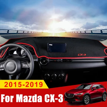 Для Mazda CX-3 CX3 2015 2016 2017 2018 2019 Крышка приборной панели Автомобиля Коврик Для Приборной панели Солнцезащитный Козырек Приборная Панель Ковры Отделка Аксессуары