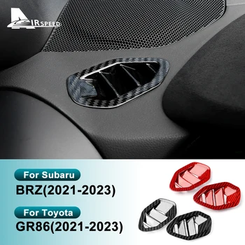 Для Subaru BRZ Toyota GR86 21-23 приборная панель с обеих сторон, наклейка на вентиляционное отверстие, автозапчасти LHD RHD -настоящий жесткий чехол из углеродного волокна