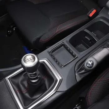 Для Subaru WRX 2021-2023 Отделение для хранения центрального управления Переключением передач, наклейка для отделки рамы, автомобильный аксессуар из АБС-пластика из углеродного волокна