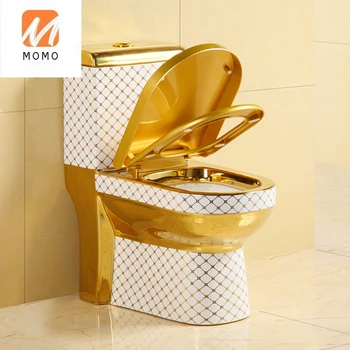 Европейский стиль новый бытовой туалет золотой туалет творческая личность художественный золотой туалет 1980биологический туалет Closestool
