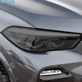 Защитная пленка для автомобильных фар С Дымчато-черным оттенком, Виниловая Прозрачная Наклейка из ТПУ для BMW X5 E70 F15 G05 M F85 2007-настоящее время