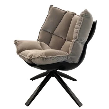 изготовленные на заказ современные удобные металлические стулья для отдыха со съемной бархатной подушкой для мебели гостиной