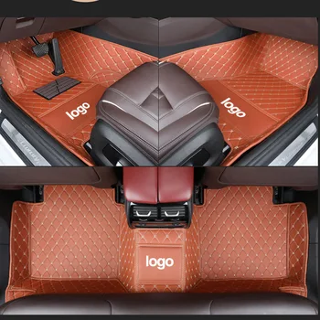 Изготовленный на заказ кожаный автомобильный коврик BHUAN для Alfa Romeo Giulia Stelvio 2017, автомобильные аксессуары, автоаксессуары, автостайлинг