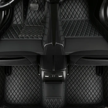 Индивидуальные автомобильные коврики для Audi Q3 2019-2023 года выпуска, аксессуары для интерьера Автомобиля, Ковер из искусственной кожи