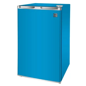 Компактный холодильник RFR320 с одной дверцей RCA объемом 3,2 кубических фута, синий мини-холодильник с морозильной камерой