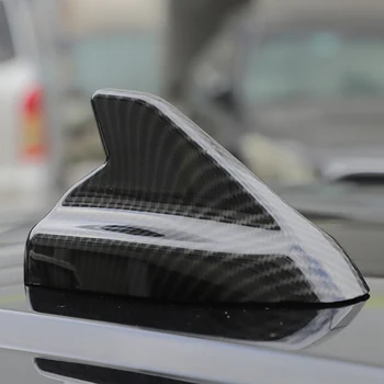 Крышка антенны в виде акульих плавников, FM/AM Радио, антенна на крыше автомобиля для Ford Bronco Sport 2021 2022, Аксессуары из АБС-углеродного волокна