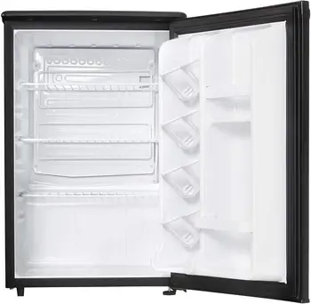 Мини-холодильник 2,6 куб.Футов, Компактный холодильник для спальни, офиса, , столешница, E-Star черного цвета