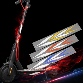 Наклейка на скутер, Светоотражающая наклейка на скутер из ПВХ, Водонепроницаемая предупреждающая полоса для ночной езды для Xiaomi Mijia M365