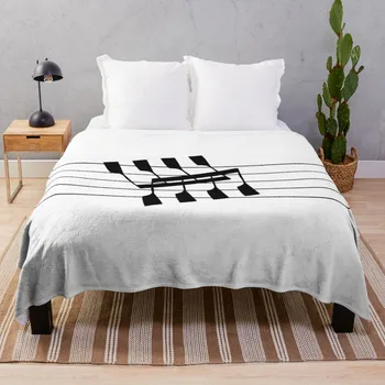 Одеяло для гребли и музыкальных нот 8 штук, покрывало для дивана с кисточками, одеяло для дивана, волосатые одеяла