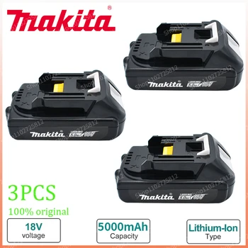 оригинальный Литий-ионный Аккумулятор Makita 18V 5.0Ah BL1830 BL1815 BL1860 BL1840 194205-3 Для Замены Электроинструмента