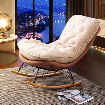 Офисное кресло для гостиной, Гостиная в Скандинавском стиле, Дизайнерские кресла-качалки, Роскошные напольные мобильные шезлонги, Мебель для салона FY18XP