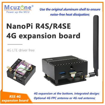Плата расширения NanoPi R4S 4G LTE, NL668-EU CAT4 4G без драйверов openwrt linux ubuntu, ZTE CAT 4G-EU