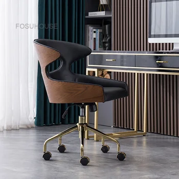 Простые Роскошные Подъемные офисные стулья, офисное кресло для отдыха в скандинавском стиле, Кресло с поворотной спинкой, Мебель для спальни Stoelen