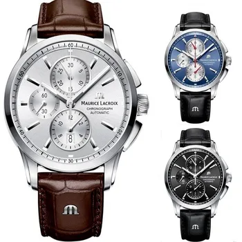 Роскошные брендовые часы MAURICE LACROIX серии Ben Tao с хронографом 