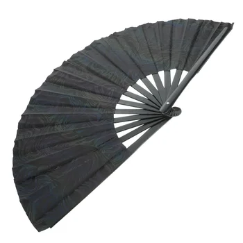 Ручной складной вентилятор из деревянной ткани, вентилятор для выступлений на сцене в китайском стиле, отражающий вентилятор для танцевальной вечеринки