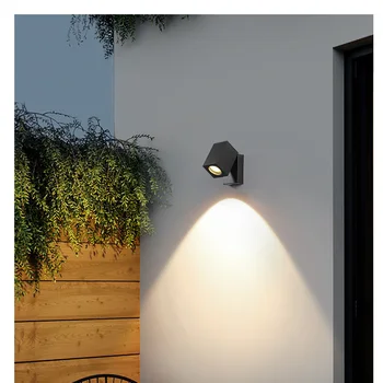 светодиодный наружный настенный светильник водонепроницаемый балкон вращающаяся стена внутренний двор бытовой проход супер яркая дверь магазина лестница балконная лампа