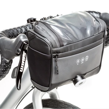 сумка на руль, велосипедная сумка, водонепроницаемая, большая емкость, передняя трубка, сумка для верховой езды, рама горного велосипеда, багажник, аксессуары для велосипедов