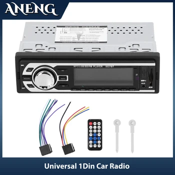 Универсальный 1Din Автомобильный Радиоприемник Bluetooth Стерео Аудиоплеер MP3-плеер SB SD AUX Вход Эквалайзер Авторадио 1 Din BT Громкая Связь