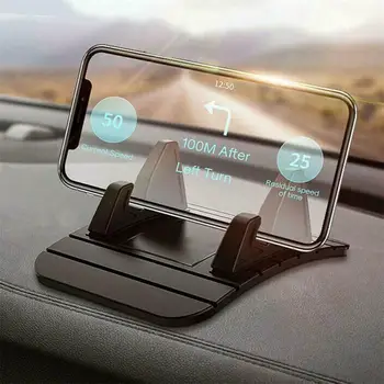 Универсальный автомобильный кронштейн для телефона, нескользящий силиконовый держатель для мобильного телефона, плоский ленивый кронштейн, Мини-автомобильная подставка