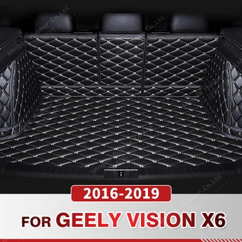 Автоматический коврик для багажника с полным покрытием для GEELY Vision X6 2016-2019 18 17, автомобильный коврик для багажника, аксессуары для защиты интерьера