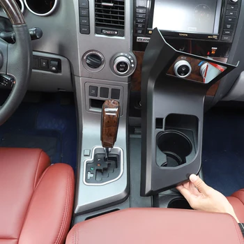 Автомобильные аксессуары ABS Отделка центральной панели управления из углеродного волокна Декоративная крышка Комплект для пикапа Toyota Tundra 2007-2013