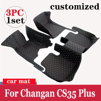 Автомобильные коврики Для Changan CS35 Plus 2018 2019 2020 2021, Пользовательские автоматические накладки для Ног, Автомобильный ковер, Аксессуары для интерьера